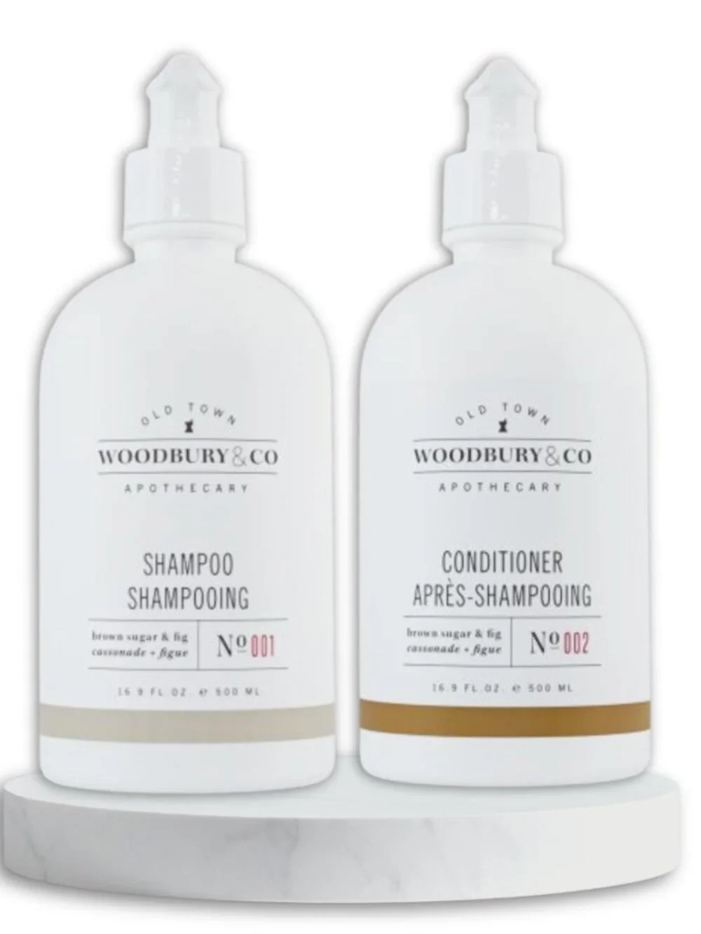 Woodbury & Co. SHAMPOO & CONDITIONER Large Set 16.9 oz Each Brown Sugar & Fig - Picture 1 of 4